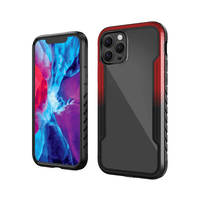 Thumbnail for iPhone 12 Pro Compatible Case Cover With Premium Shield Shockproof Heavy Duty Armor -Black+Red