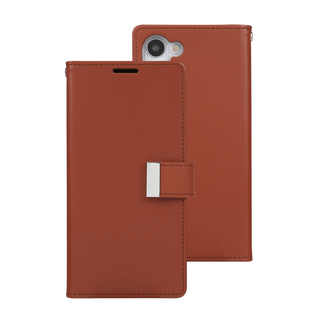 Samsung Galaxy S24 Compatible Case Cover Made Of Rich Diary - Brown