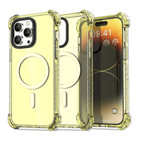 Thumbnail for  iPhone 15 Compatible Case Cover With Clear Bounce Impact Compatible With Magsafe Technology - Clear Yellow