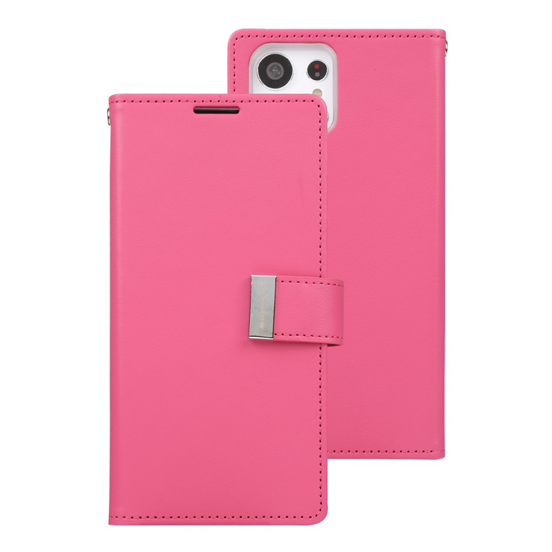 Samsung Galaxy S23 Ultra Compatible Case Cover With Rich Diary - HotPink