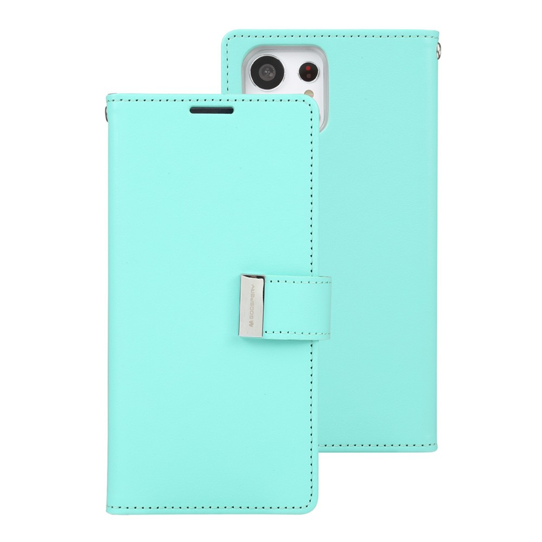 Samsung Galaxy S23 Ultra Compatible Case Cover With Rich Diary - Mint