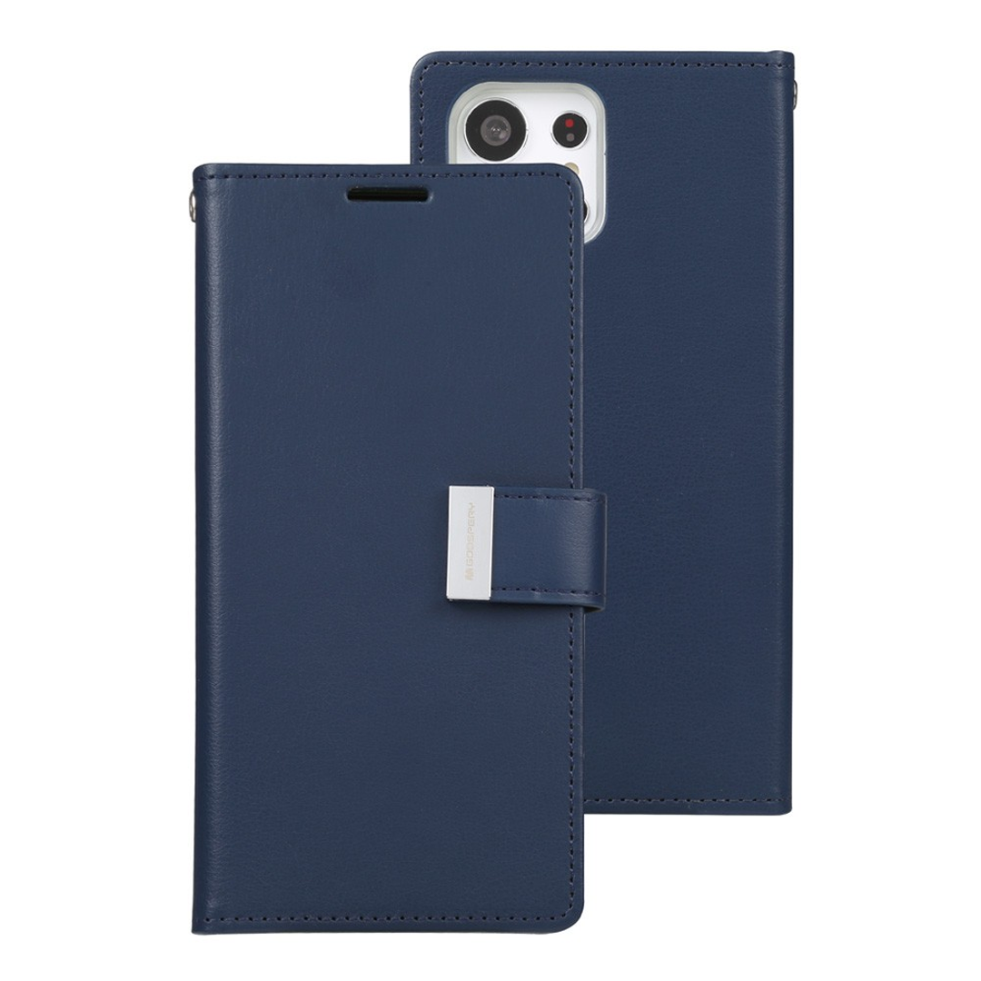 Samsung Galaxy S23 Ultra Compatible Case Cover With Rich Diary - Navy