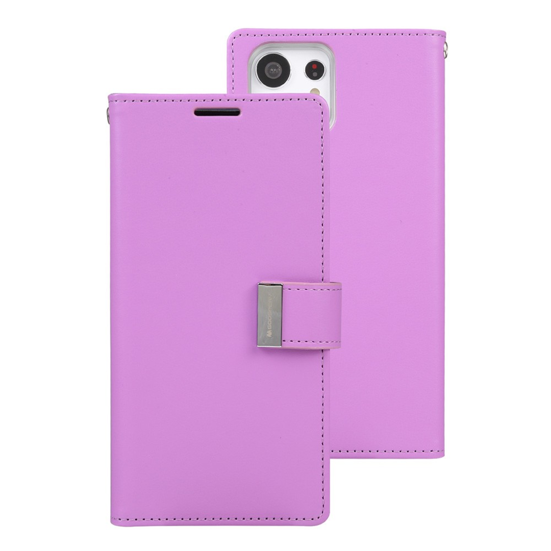 Samsung Galaxy S23 Ultra Compatible Case Cover With Rich Diary - Purple