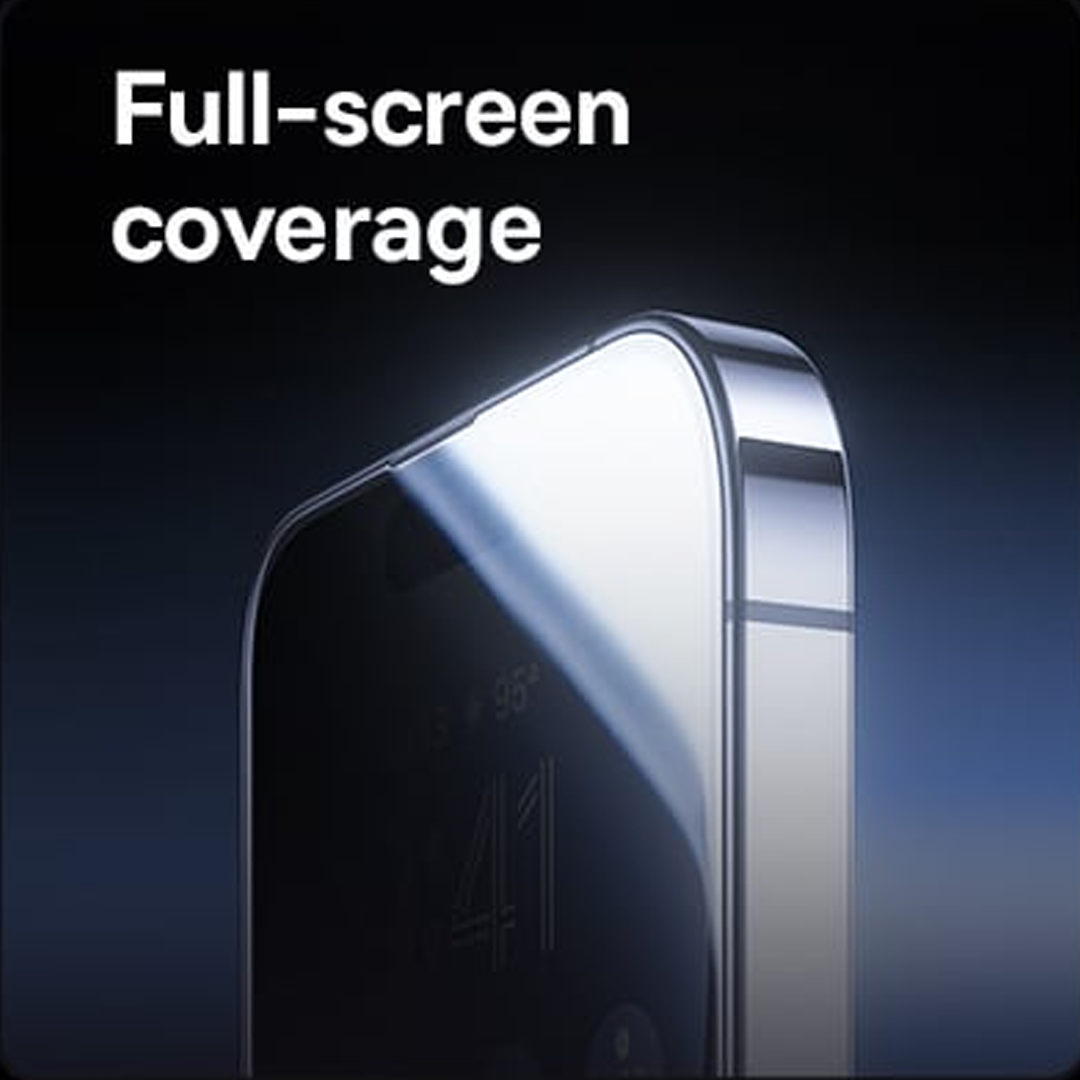 iPhone 15 Pro Privacy Protection Full-Coverage Tempered Glass Screen Protector - Ultra Thin & Flexible, Very Hard, HD Clarity, Long-Lasting Protection with Superb Adhesion