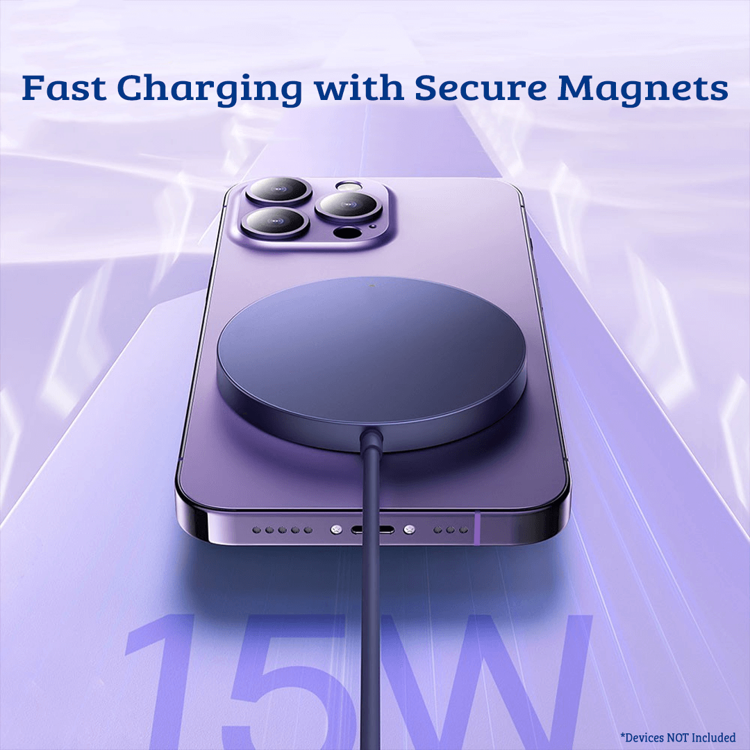 Baseus Simple Mini3 Magnetic Wireless Charger 15W- Blue