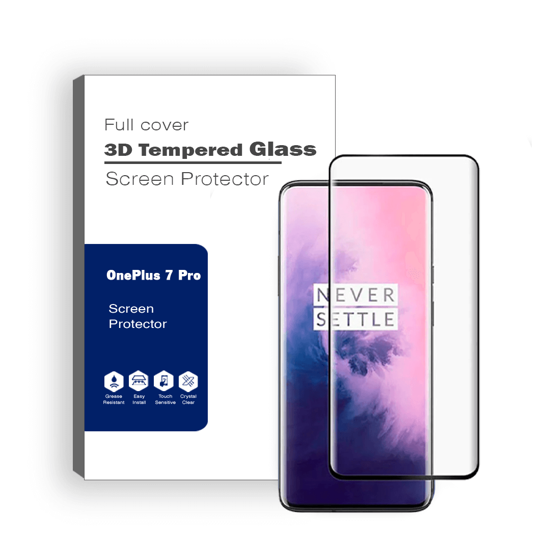 Fit For OnePlus 7 Pro Ultra Premium 3D Full Coverage Tempered Glass Protector