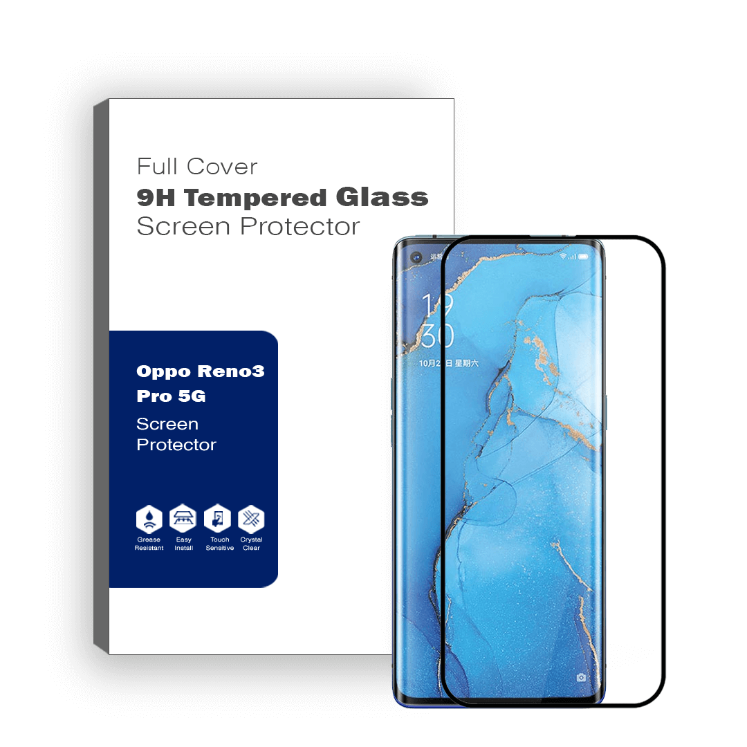 Fit For Oppo Reno 3 Pro 5G Premium 3D Full Coverage Tempered Glass Screen Protector