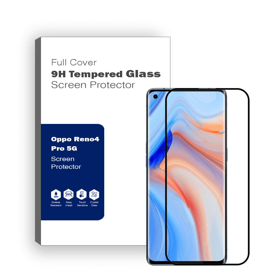 Fit For Oppo Reno 4 Pro 5G Premium 3D Full Coverage Tempered Glass Protector