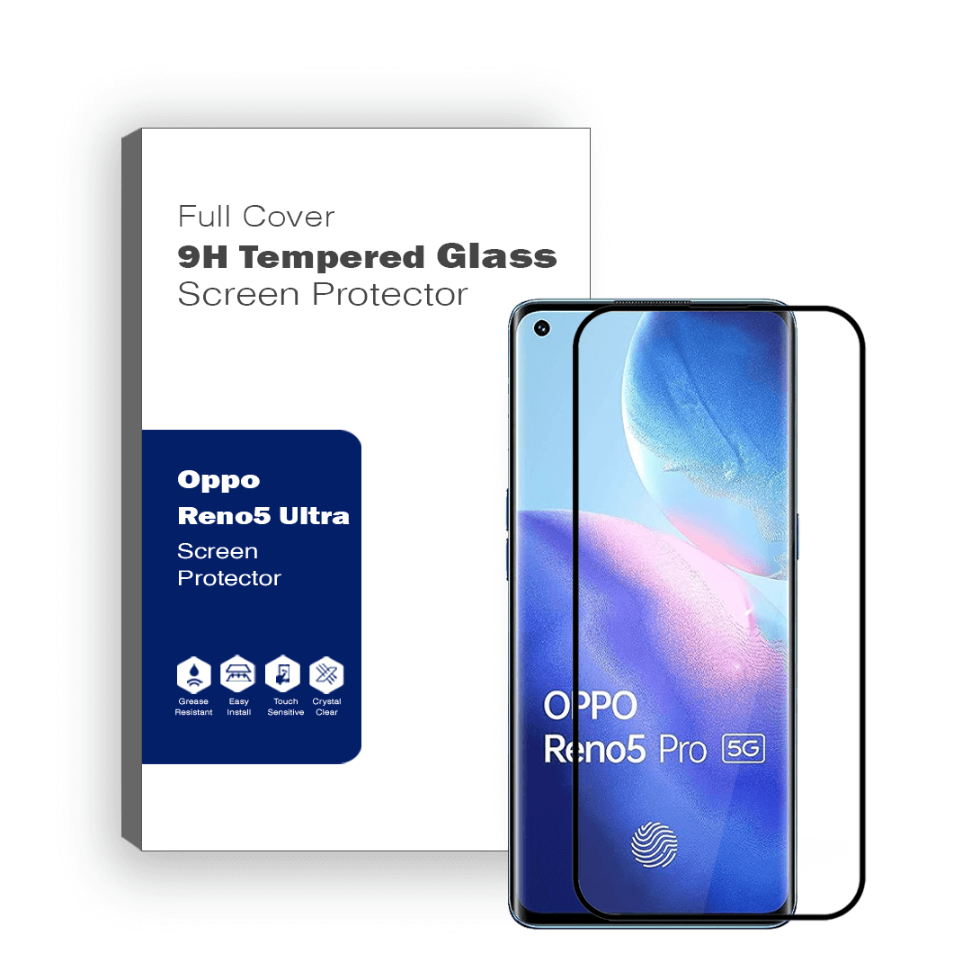 Fit For Oppo Reno 5 Ultra Premium 3D Full Coverage Tempered Glass Screen Protector