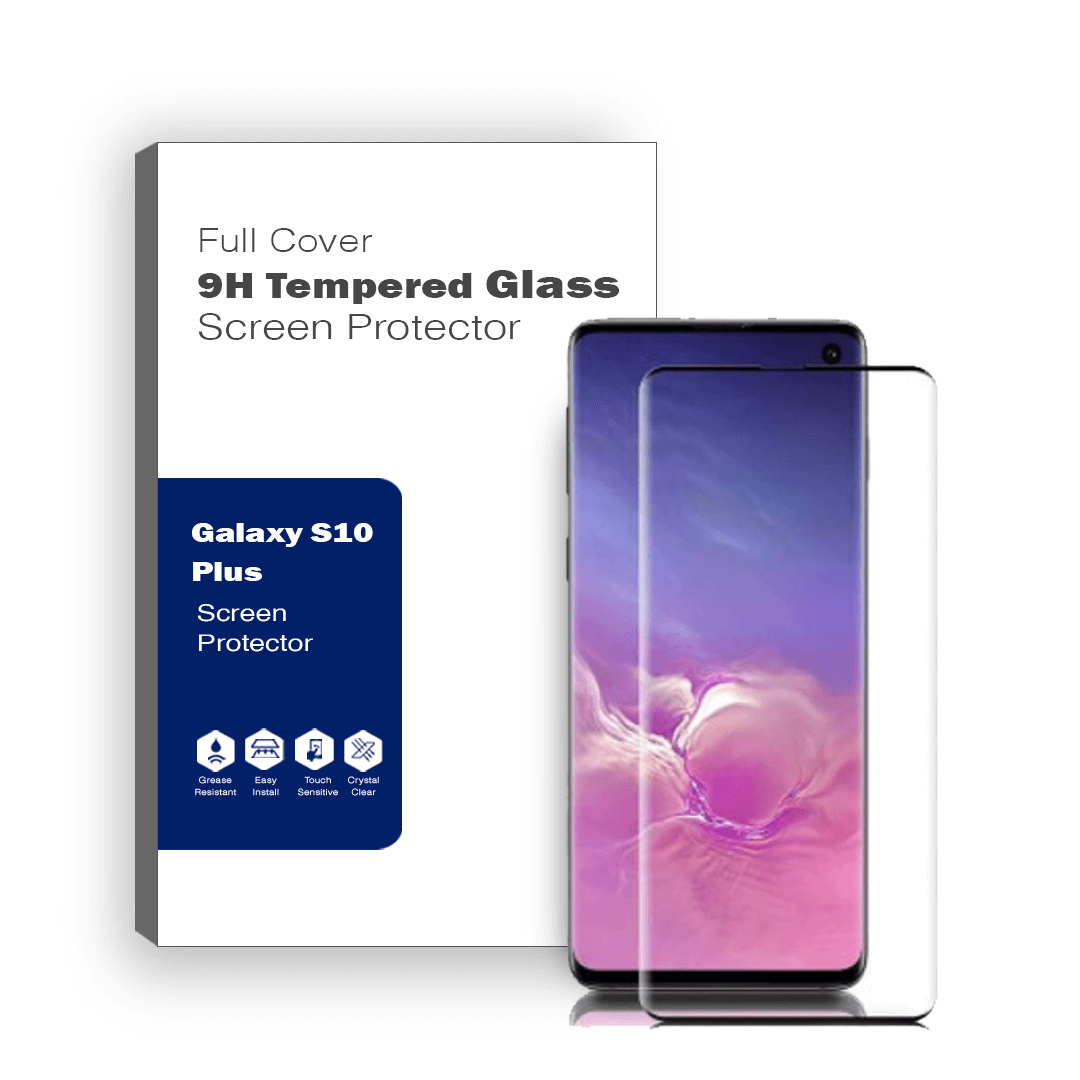 Full Glue Cover Tempered Glass Screen Protector Fit For Samsung Galaxy S10 Plus