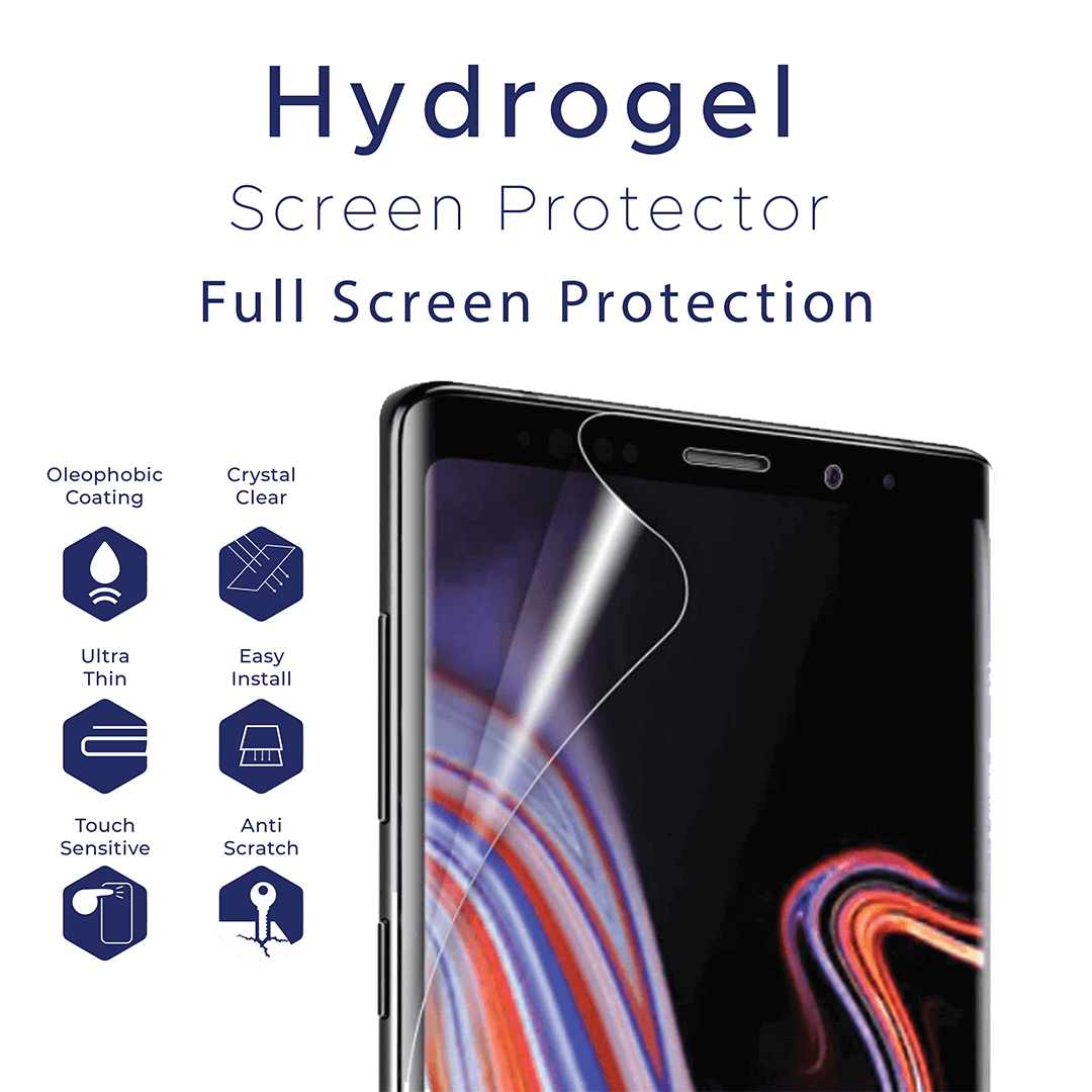 Samsung Galaxy S9 Plus Compatible Premium Hydrogel Screen Protector With Full Coverage Ultra HD