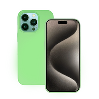 Thumbnail for iPhone 15 Pro Liquid Silicone Case Cover - Washable, Shock-Proof, Drop-Resistant, Ultra-Soft, Scratch-Free, Durable -Green
