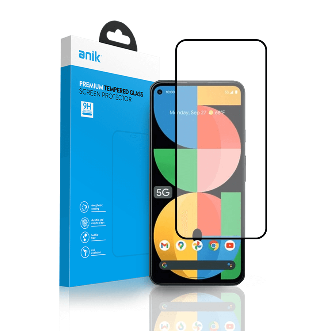 Google Pixel 5a 5G Compatible Tempered Glass Screen Protector Of Anik With Premium Full Edge Coverage High-Quality Full Faced