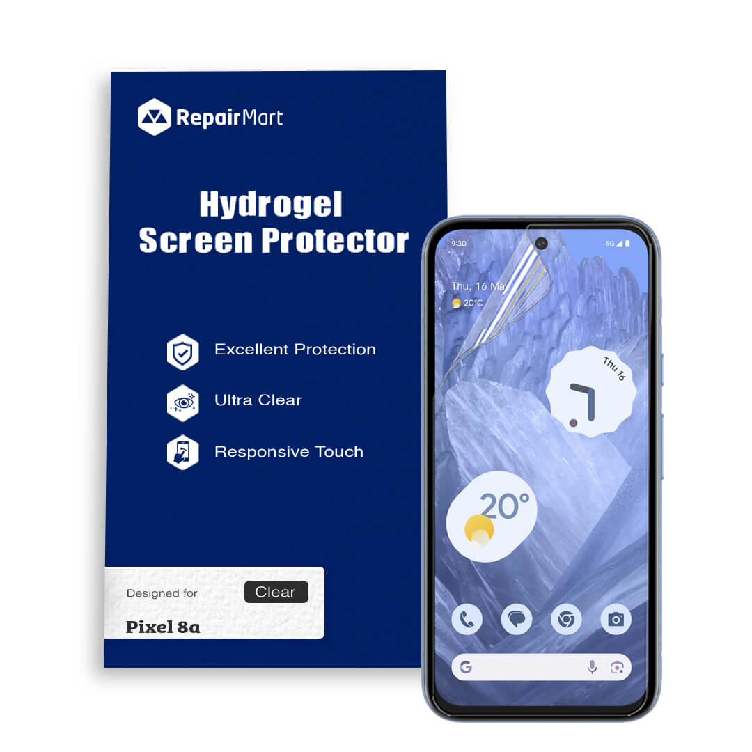 Google Pixel 8a Hydrogel Screen Protector Film – Scratch-Resistant Protective Screen Guard Single and Double Pack Australian Stock for Sydney Melbourne Brisbane Perth