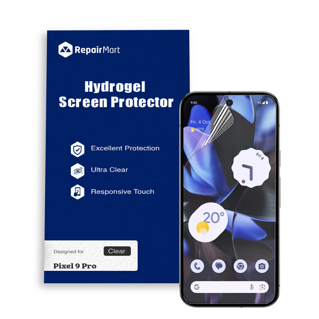 Google Pixel 9 Pro Hydrogel Screen Protector Film – Scratch-Resistant Protective Screen Guard Single and Double Pack Australian Stock for Sydney Melbourne Brisbane Perth