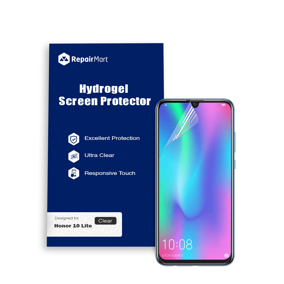 Honor 10 Lite Compatible Premium Hydrogel Screen Protector With Full Coverage Ultra HD