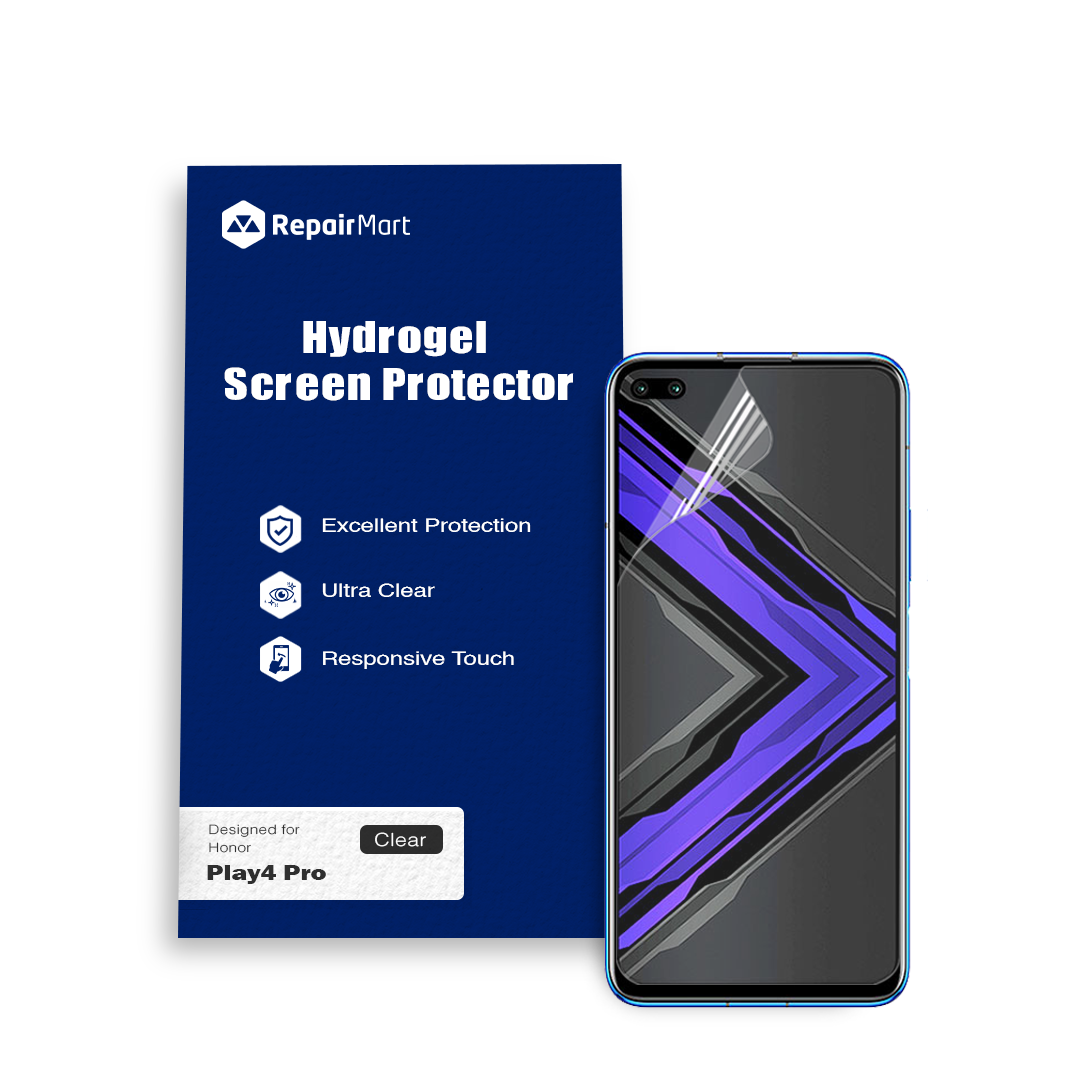 Honor Play 4 Pro Compatible Premium Hydrogel Screen Protector With Full Coverage Ultra HD