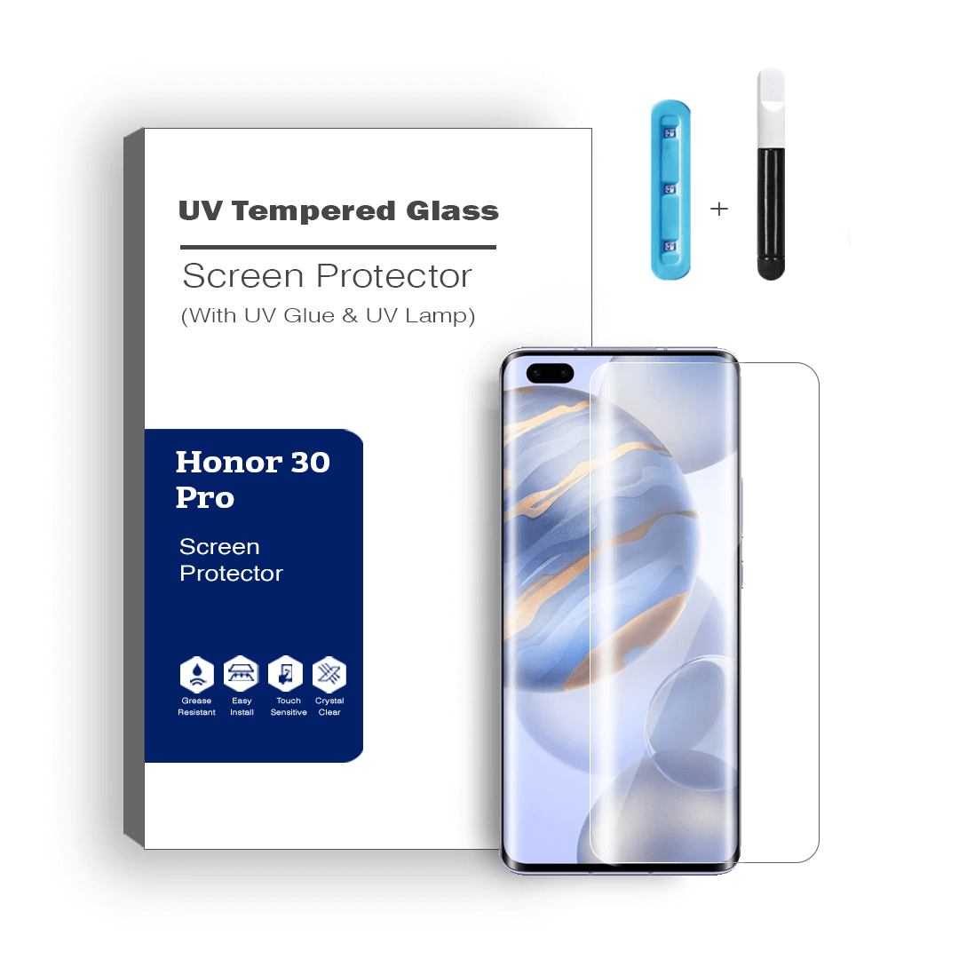 Advanced UV Liquid Glue 9H Tempered Glass Screen Protector for Honor 30 Pro - Ultimate Guard, Screen Armor, Bubble-Free Installation