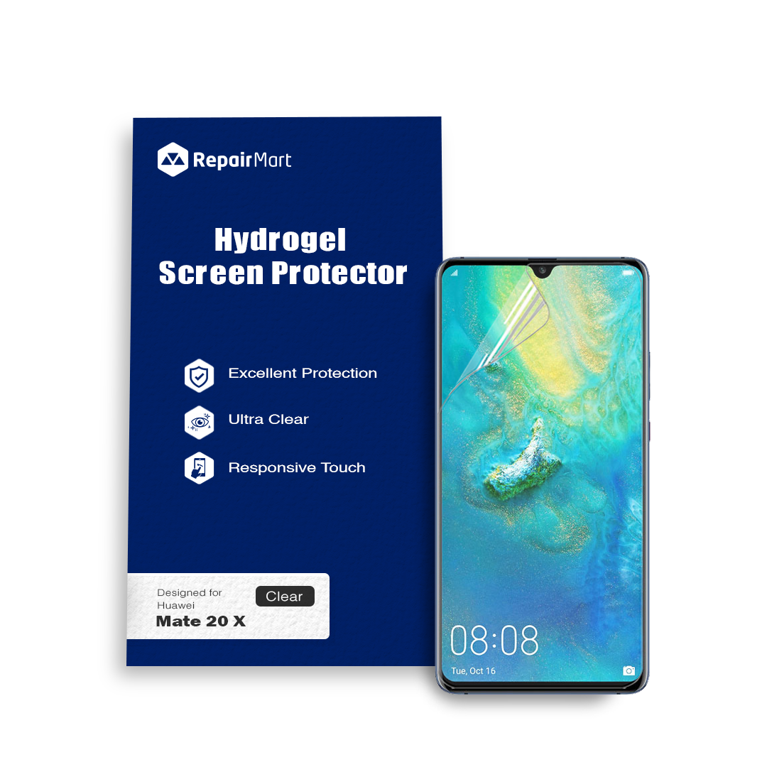 Huawei Mate 20 X Compatible Premium Hydrogel Screen Protector With Full Coverage Ultra HD