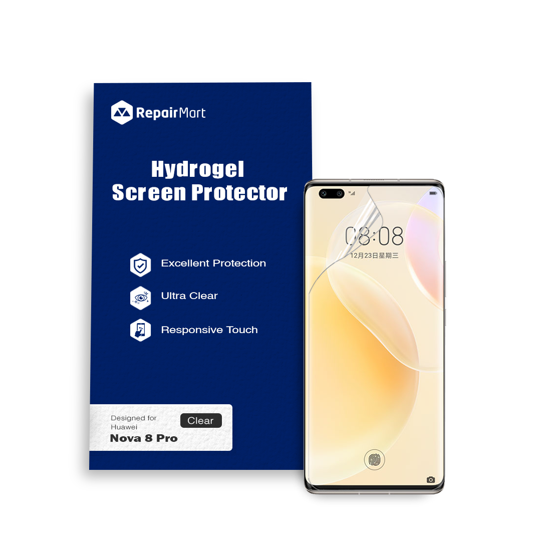 Huawei Nova 8 Pro Compatible Premium Hydrogel Screen Protector With Full Coverage Ultra HD