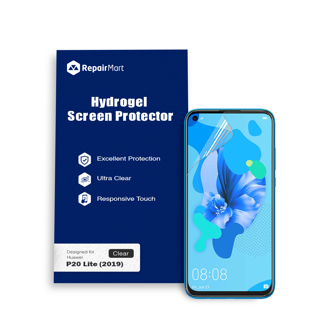 Huawei P20 Lite (2019) Compatible Premium Hydrogel Screen Protector With Full Coverage Ultra HD