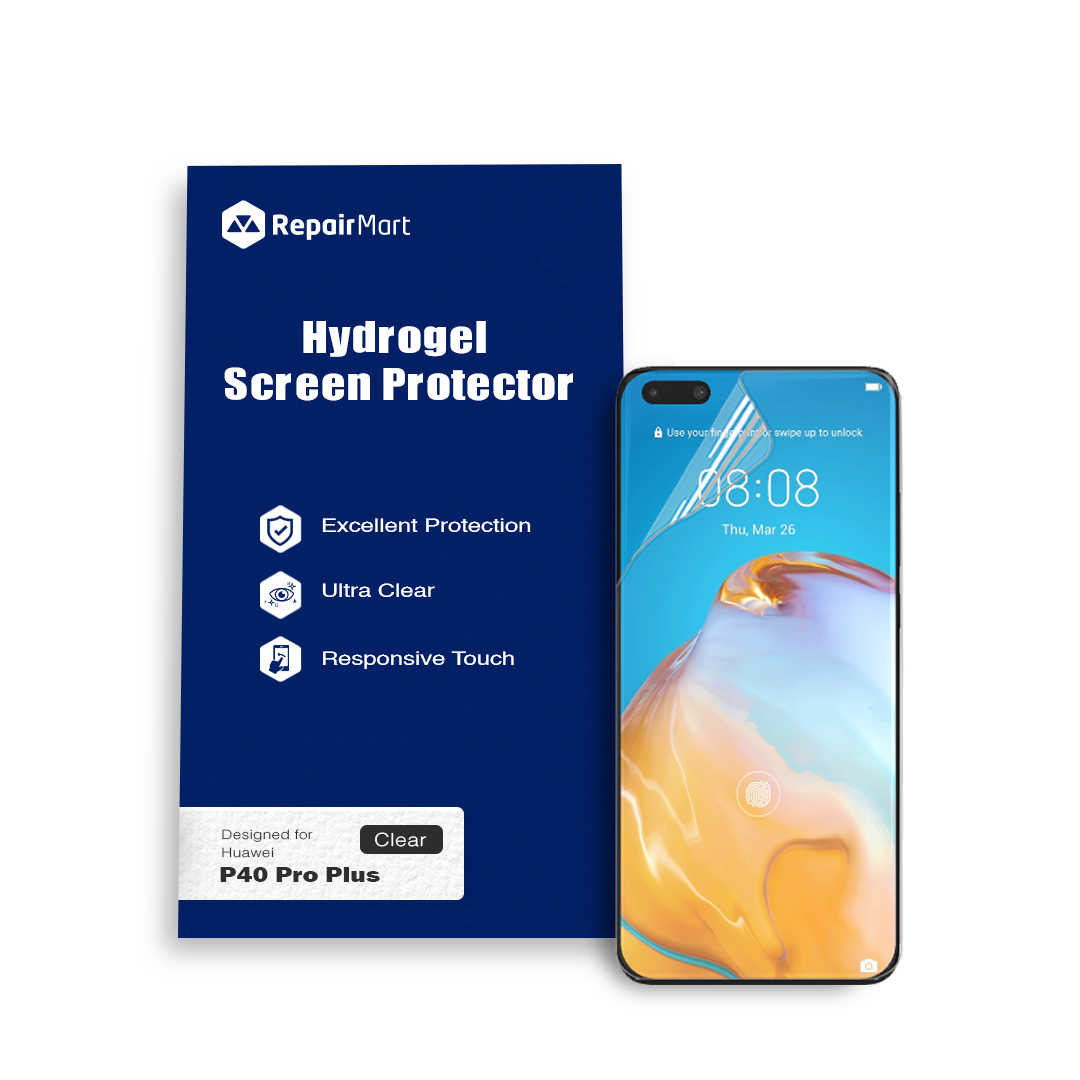 Huawei P40 Pro+ Compatible Premium Hydrogel Screen Protector With Full Coverage Ultra HD