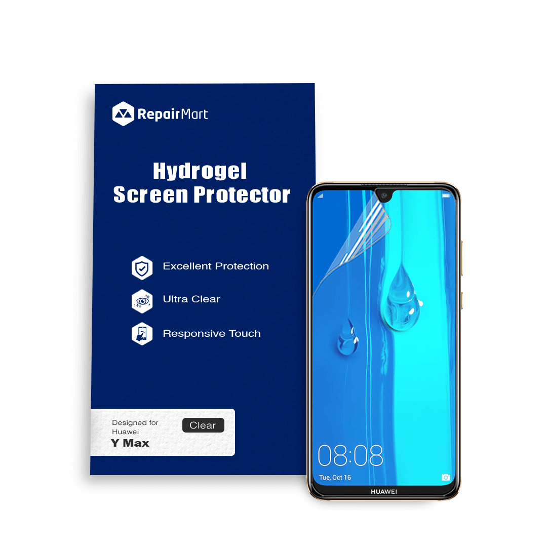 Huawei Y Max Compatible Premium Hydrogel Screen Protector With Full Coverage Ultra HD
