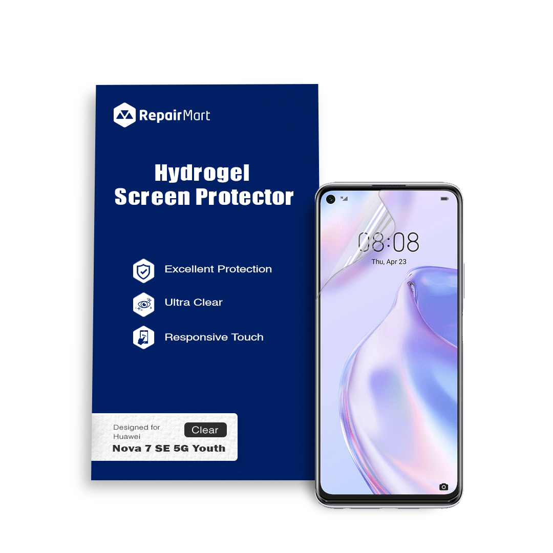 Huawei Nova 7 SE 5G Youth Compatible Premium Hydrogel Screen Protector With Full Coverage Ultra HD