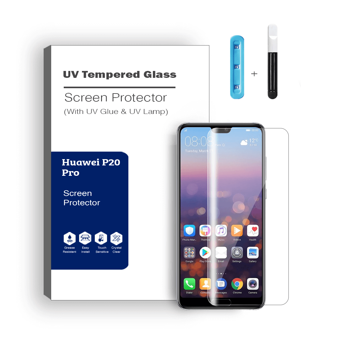 Advanced UV Liquid Glue 9H Tempered Glass Screen Protector for Huawei P20 Pro - Ultimate Guard, Screen Armor, Bubble-Free Installation