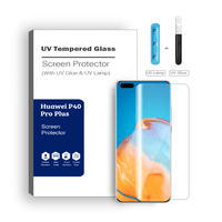 Thumbnail for Advanced UV Liquid Glue 9H Tempered Glass Screen Protector for Huawei P40 Pro Plus - Ultimate Guard, Screen Armor, Bubble-Free Installation