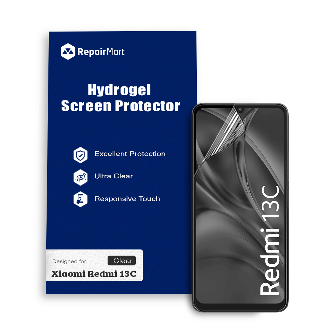 Xiaomi Redmi 13C Compatible Premium Hydrogel Screen Protector With Full Coverage Ultra HD