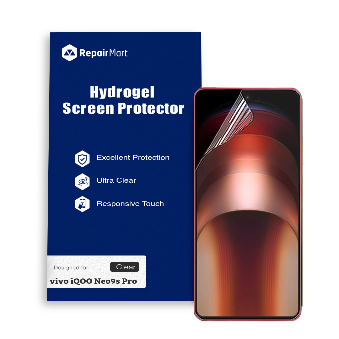 Vivo iQOO Neo9S Pro Compatible Premium Hydrogel Screen Protector With Full Coverage Ultra HD