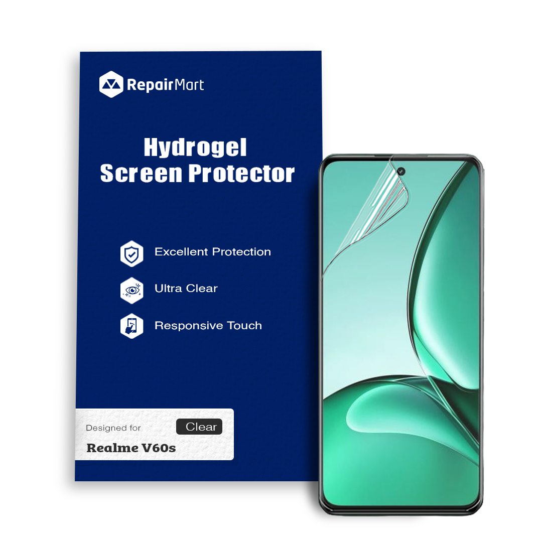 Realme V60s Compatible Premium Hydrogel Screen Protector With Full Coverage Ultra HD