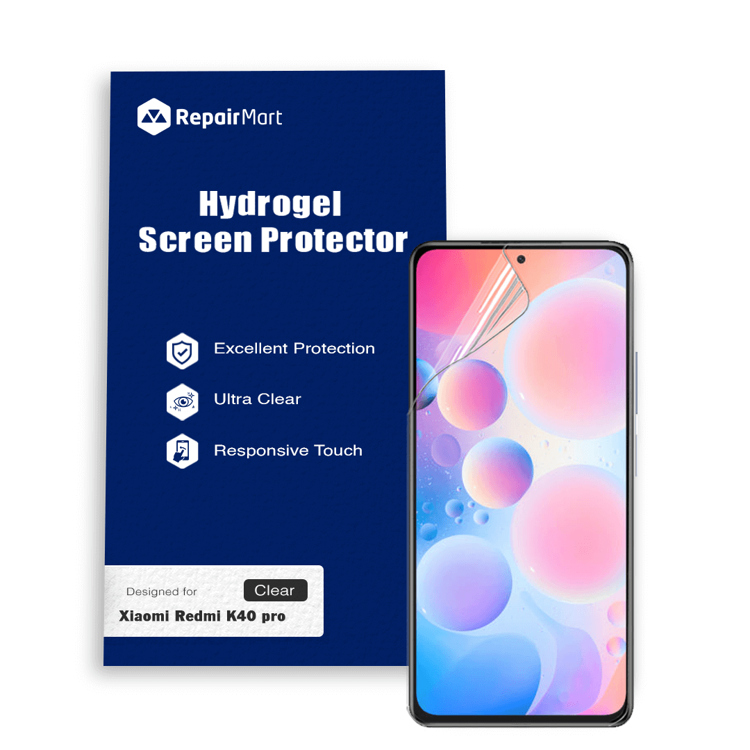 Xiaomi Redmi K40 Pro Compatible Premium Hydrogel Screen Protector With Full Coverage Ultra HD