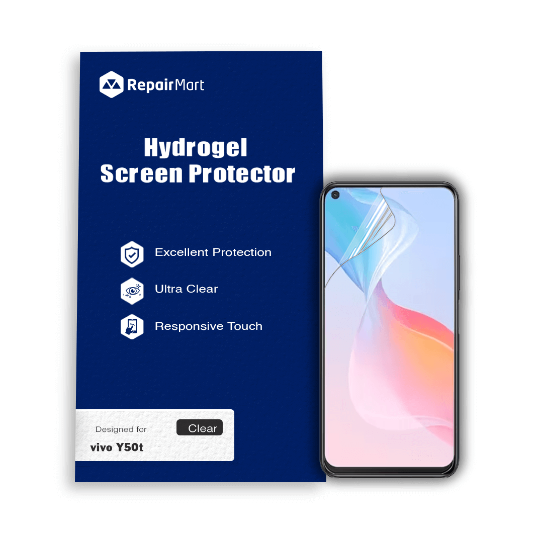 Vivo Y50t Compatible Premium Hydrogel Screen Protector With Full Coverage Ultra HD