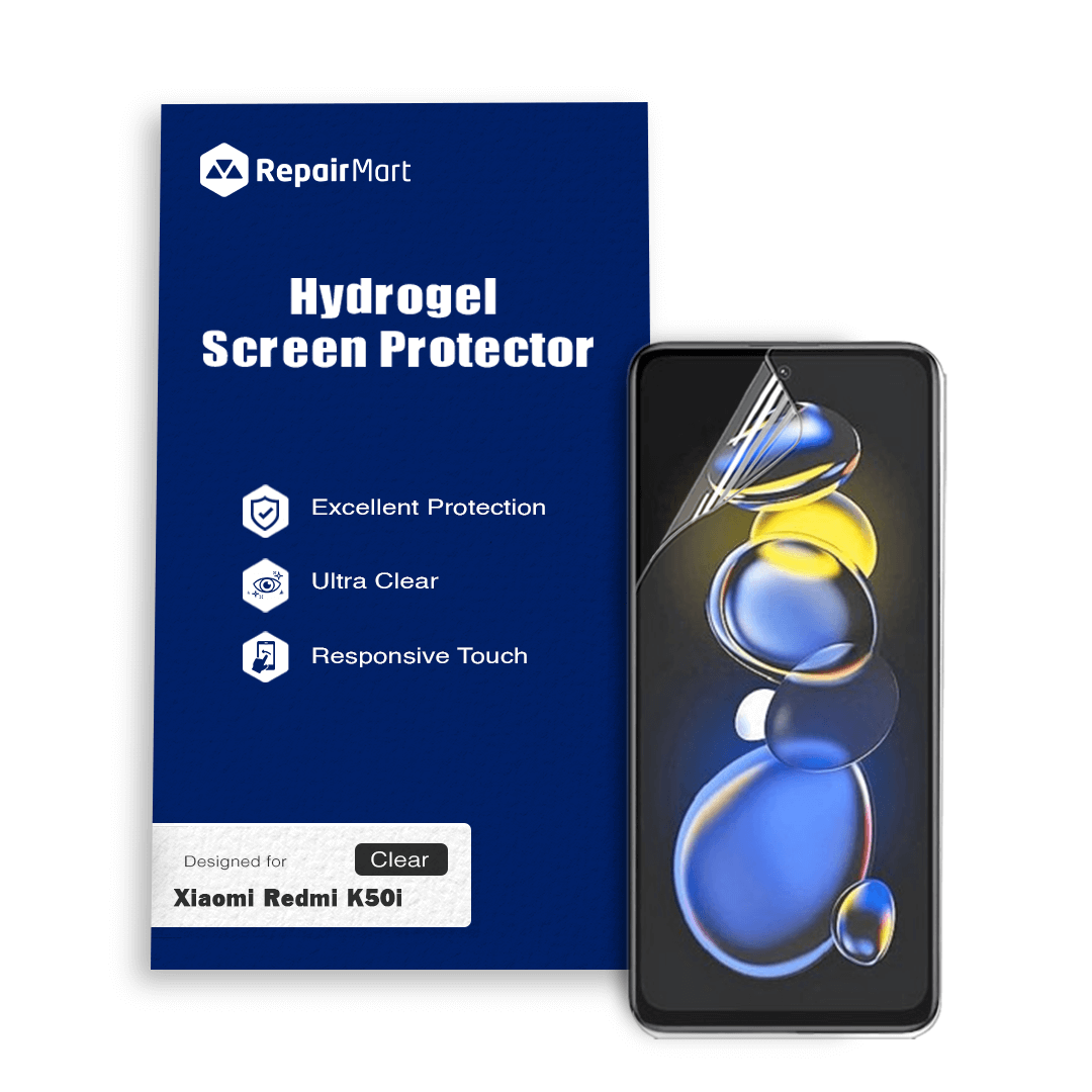 Xiaomi Redmi K50i Compatible Premium Hydrogel Screen Protector With Full Coverage Ultra HD