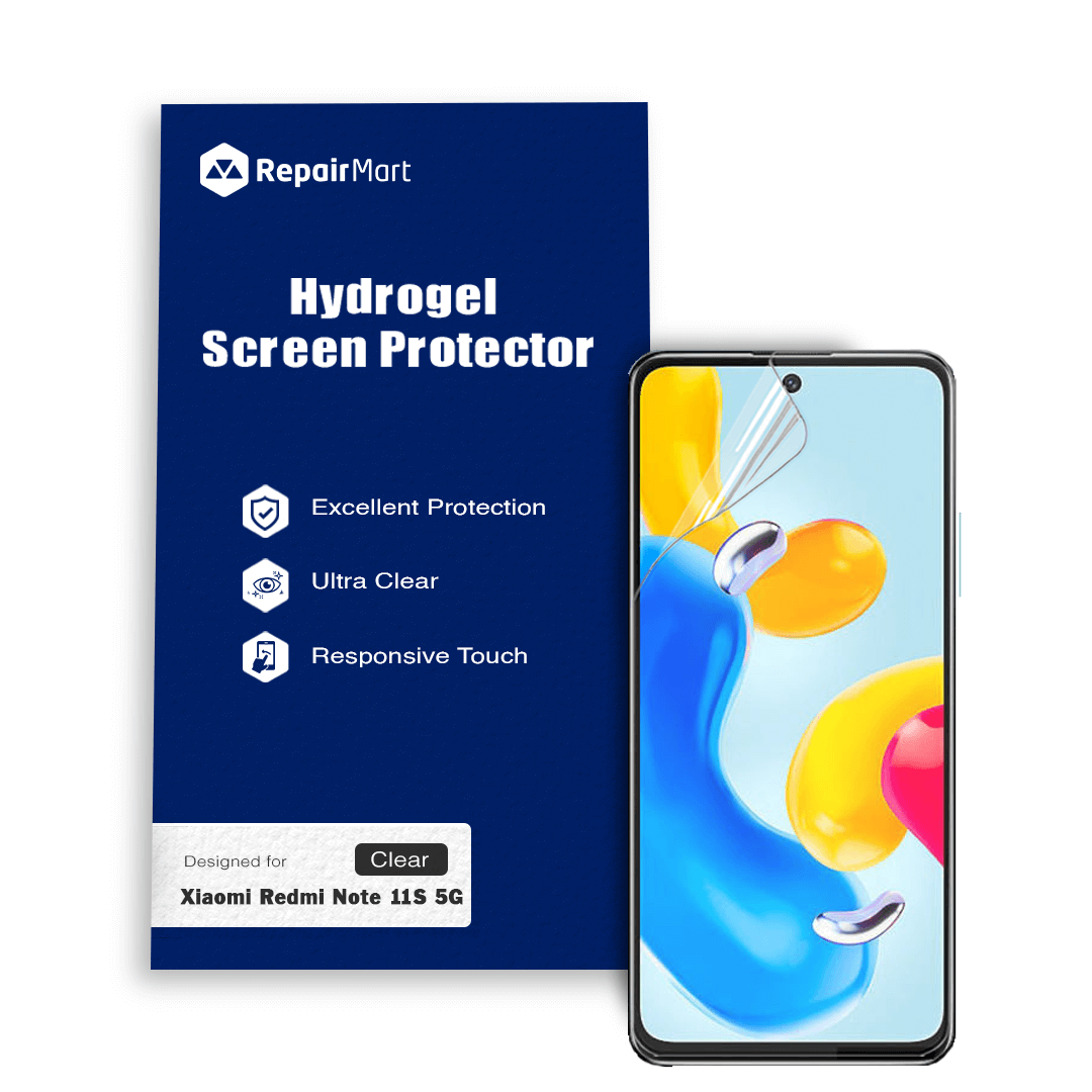 Xiaomi Redmi Note 11S 5G Compatible Premium Hydrogel Screen Protector With Full Coverage Ultra HD