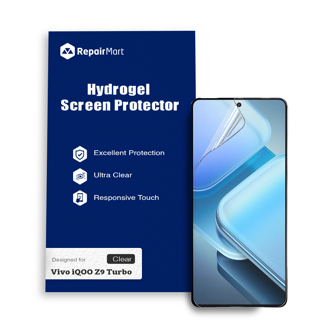 Vivo iQOO Z9 Turbo Compatible Premium Hydrogel Screen Protector With Full Coverage Ultra HD