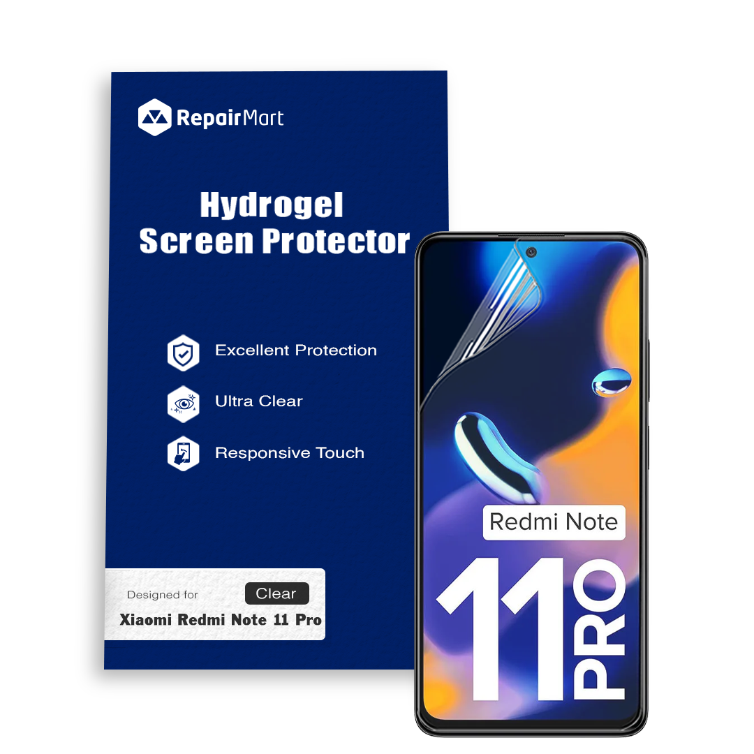 Xiaomi Redmi Note 11 Pro Compatible Premium Hydrogel Screen Protector With Full Coverage Ultra HD