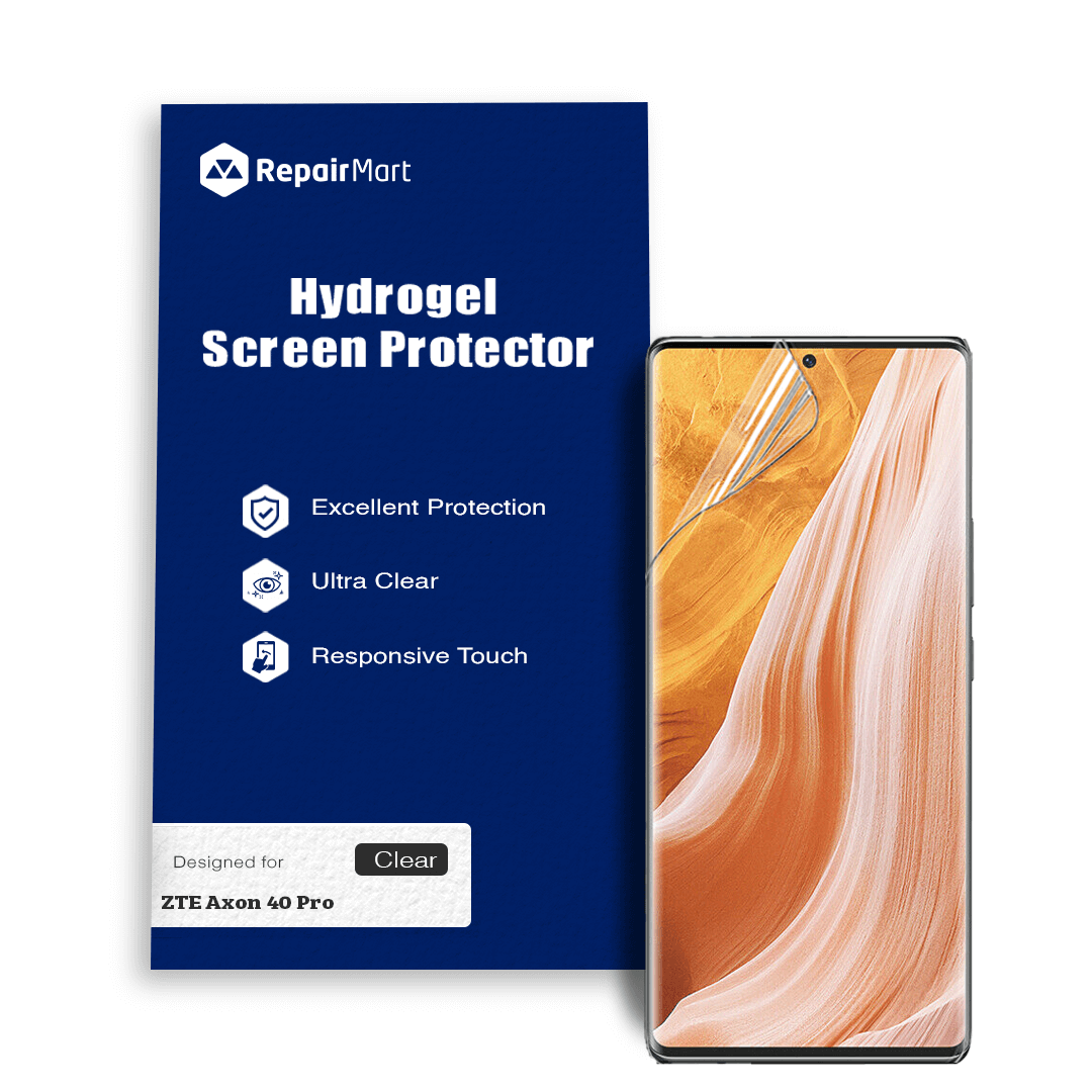 ZTE Axon 40 Pro Compatible Premium Hydrogel Screen Protector With Full Coverage Ultra HD