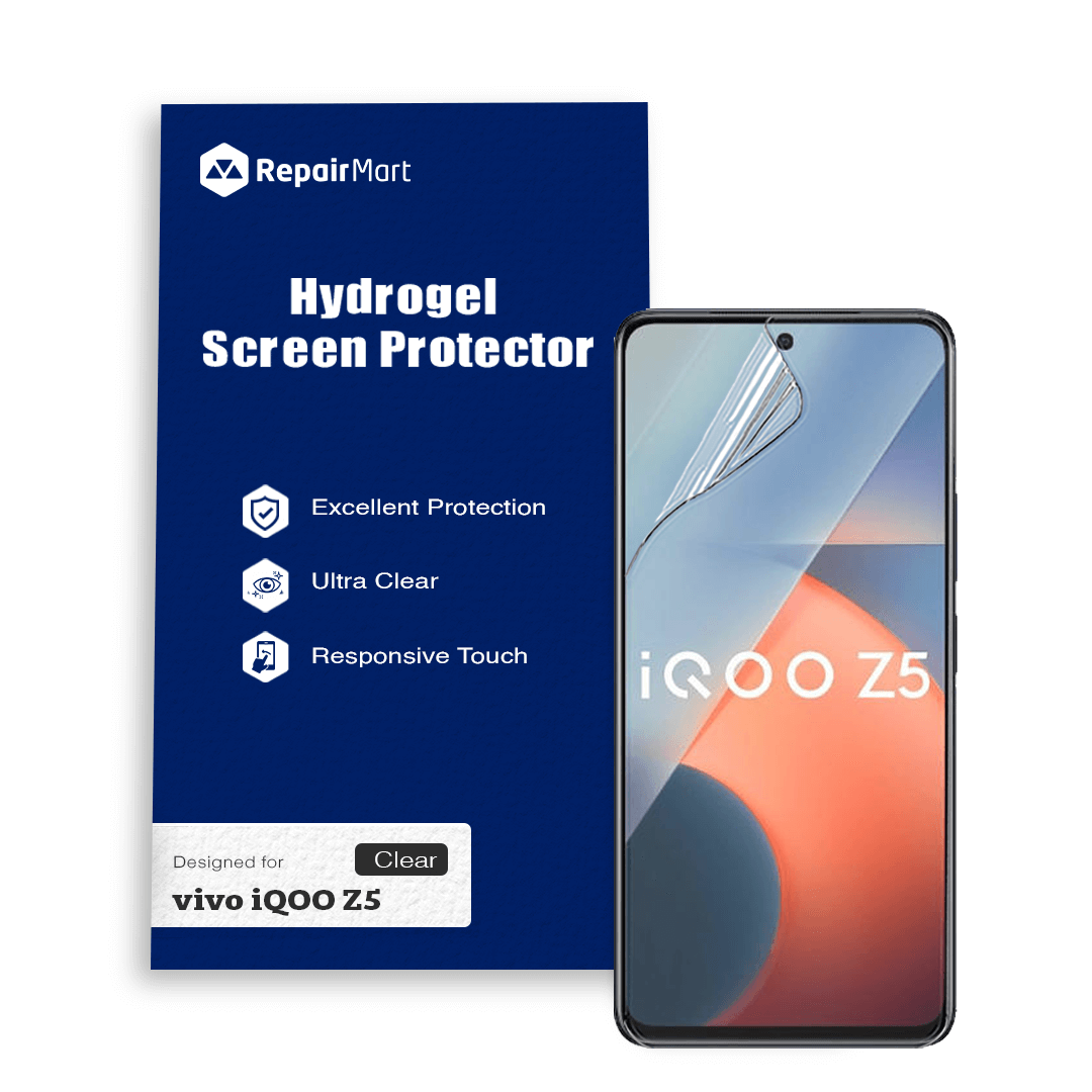 Vivo iQOO Z5 Compatible Premium Hydrogel Screen Protector With Full Coverage Ultra HD