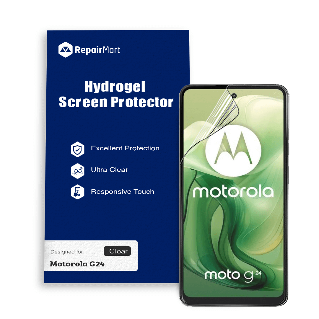 Motorola G24 Compatible Premium Hydrogel Screen Protector With Full Coverage Ultra HD