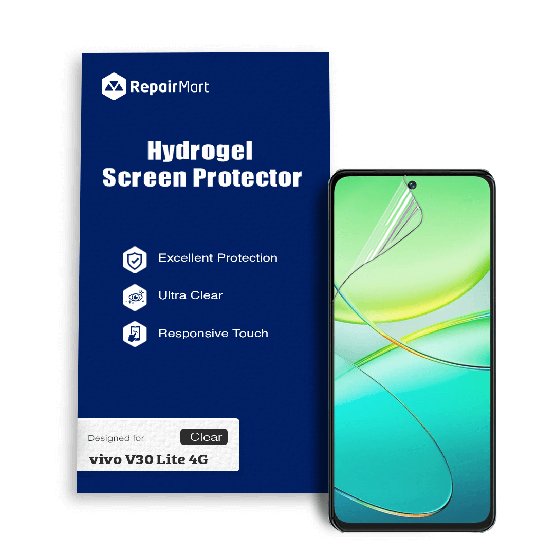 Vivo V30 Lite 4G Compatible Premium Hydrogel Screen Protector With Full Coverage Ultra HD