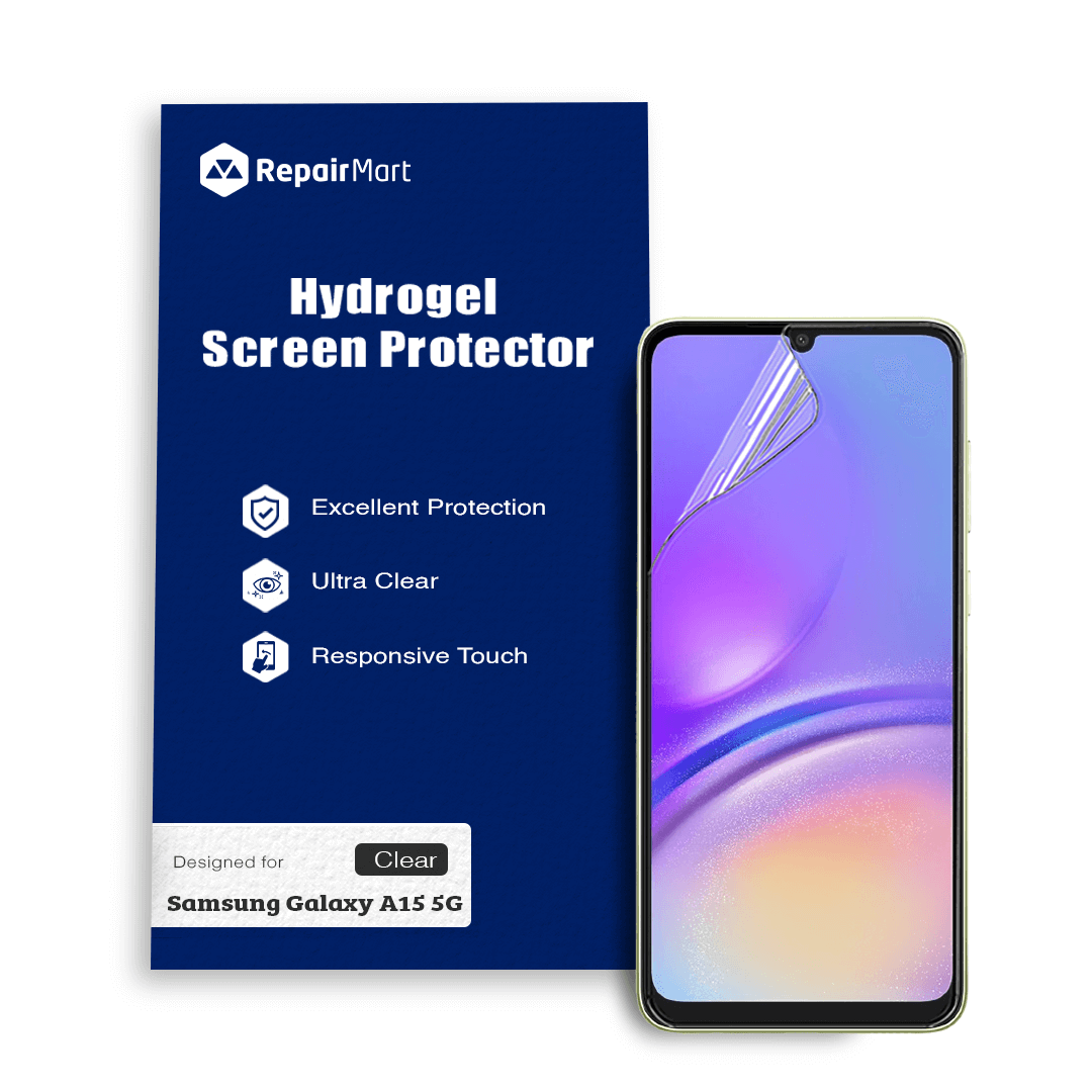 Samsung Galaxy A15 5G Compatible Premium Hydrogel Screen Protector With Full Coverage Ultra HD