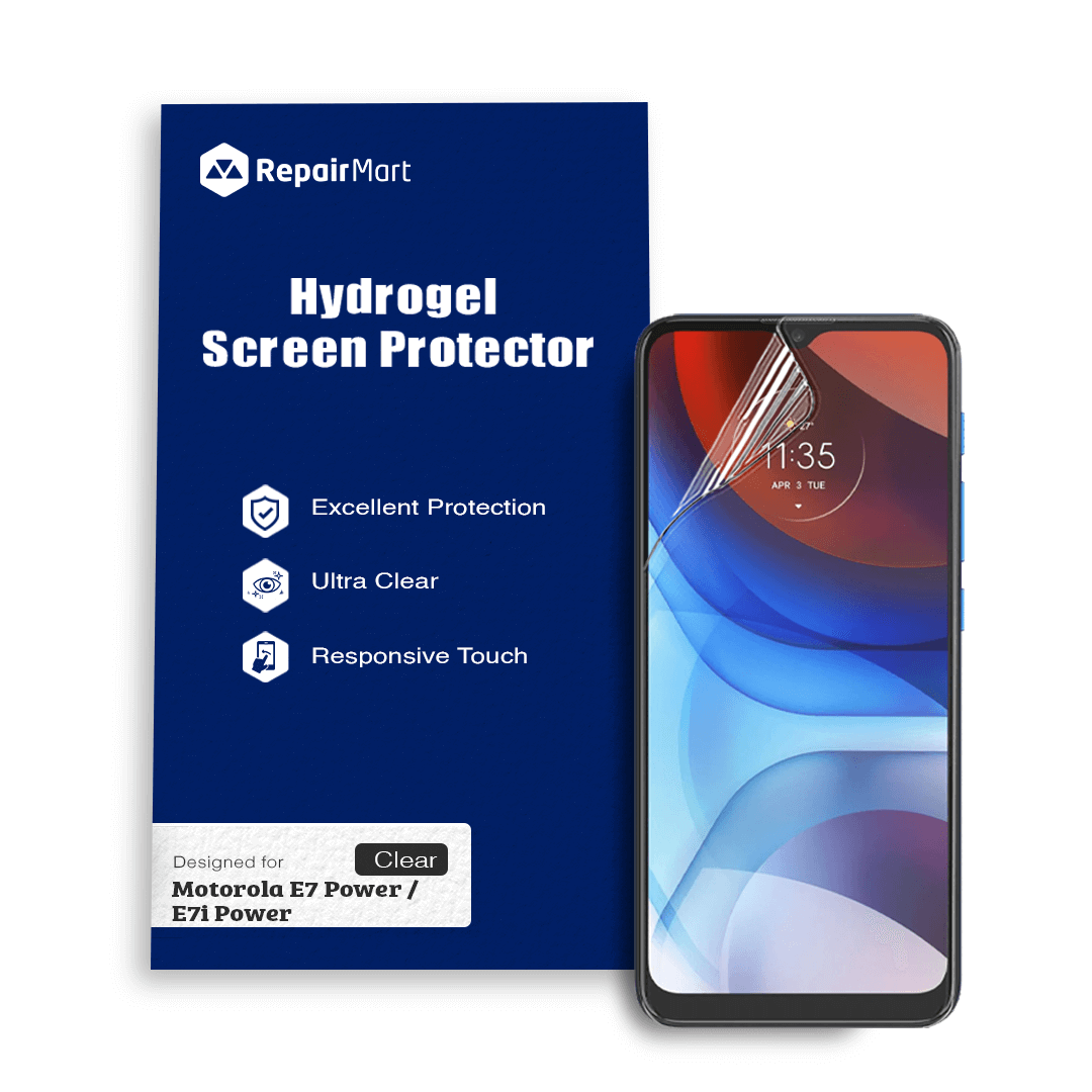 Full Coverage Ultra HD Premium Hydrogel Screen Protector Fit For Motorola Moto E7 Power/E7i Power