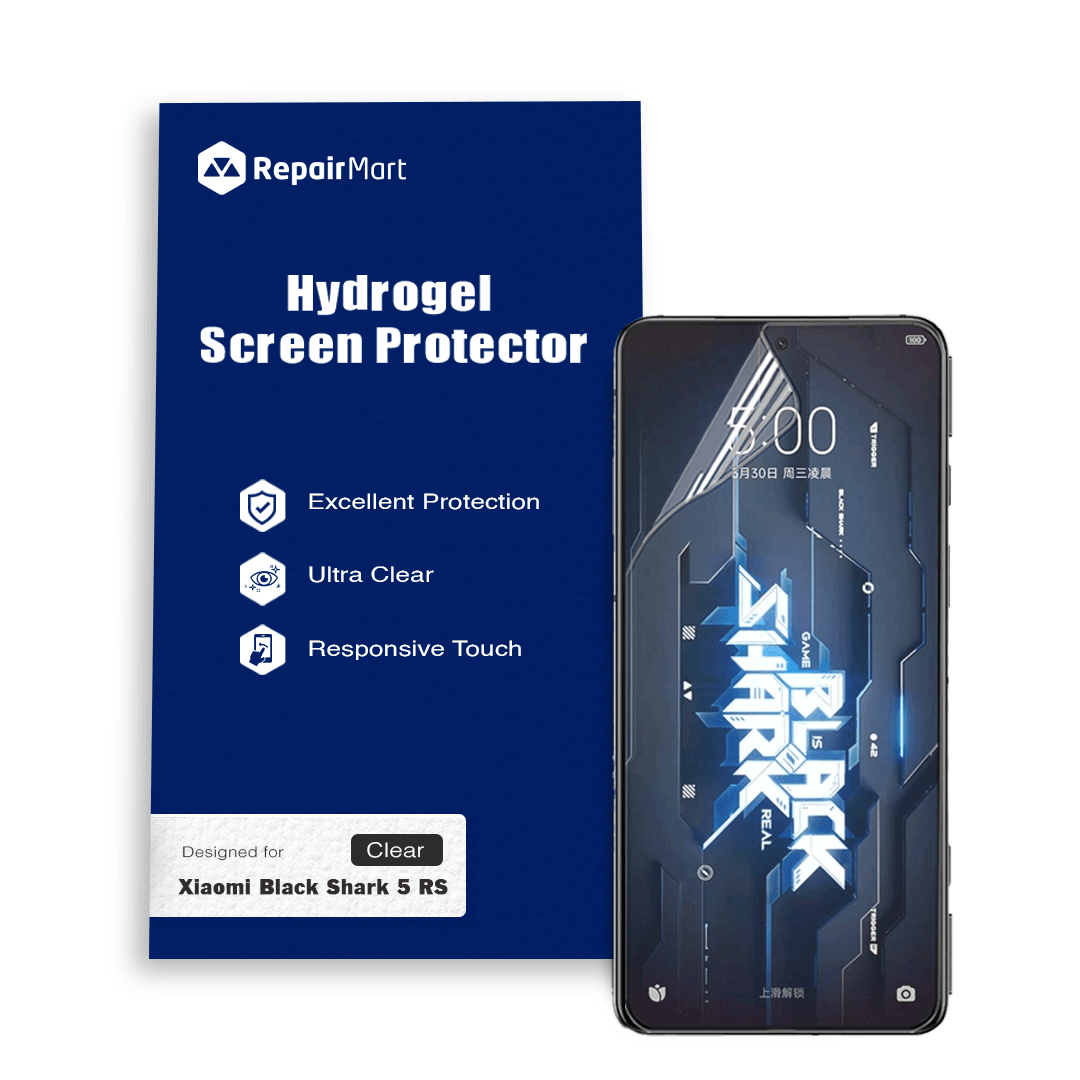 Xiaomi Black Shark 5 RS Compatible Premium Hydrogel Screen Protector With Full Coverage Ultra HD