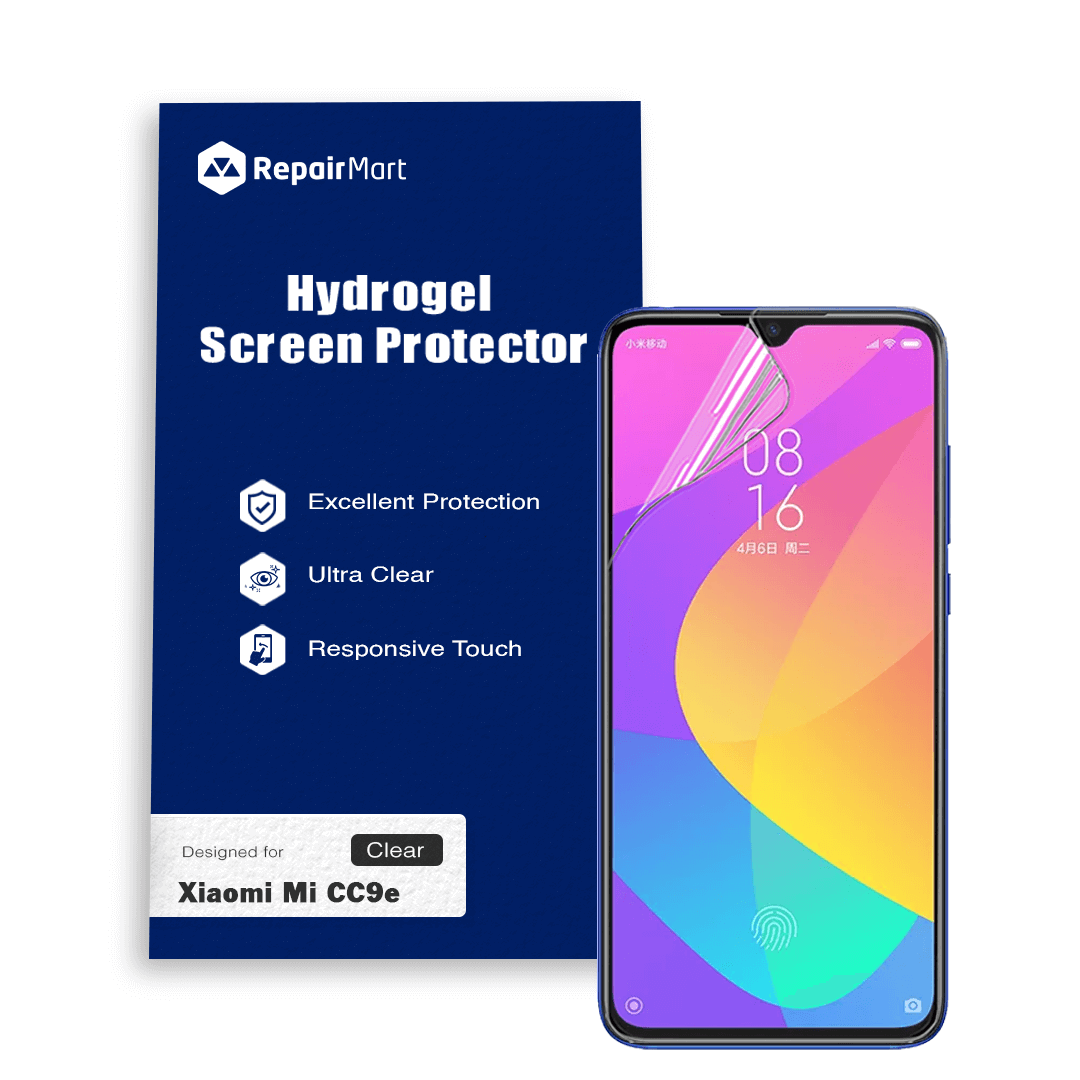 Xiaomi Mi CC9e Compatible Premium Hydrogel Screen Protector With Full Coverage Ultra HD