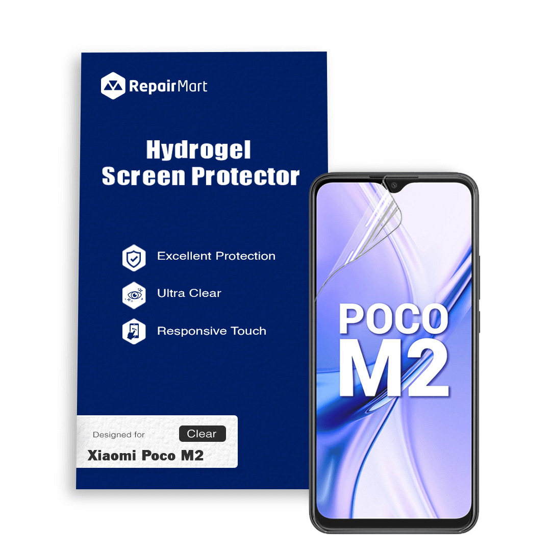 Xiaomi Poco M2 Compatible Premium Hydrogel Screen Protector With Full Coverage Ultra HD