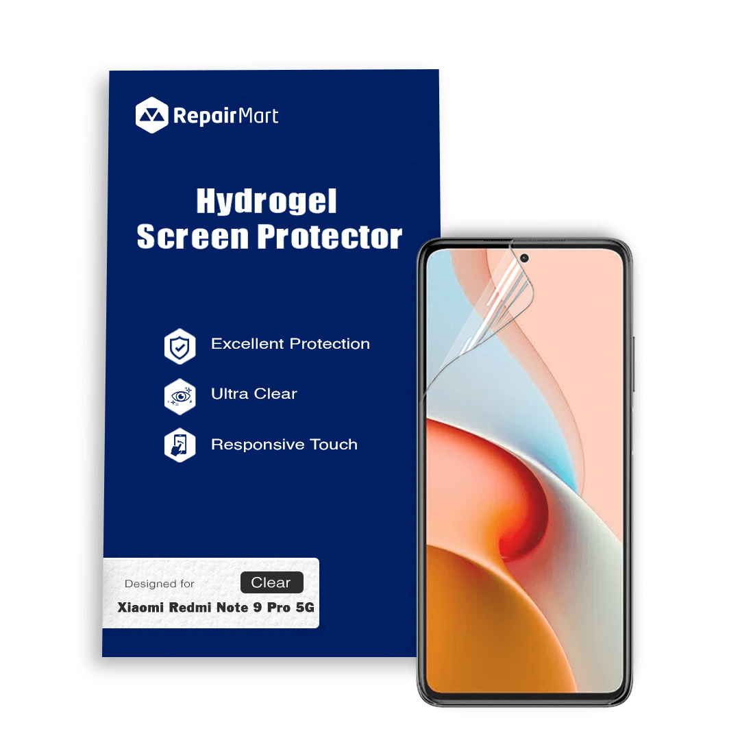 Xiaomi Redmi Note 9 Pro 5G Premium Hydrogel Screen Protector With Full Coverage Ultra HD