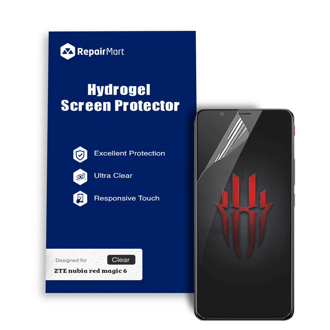 ZTE Nubia Red Magic 6 Compatible Premium Hydrogel Screen Protector With Full Coverage Ultra HD